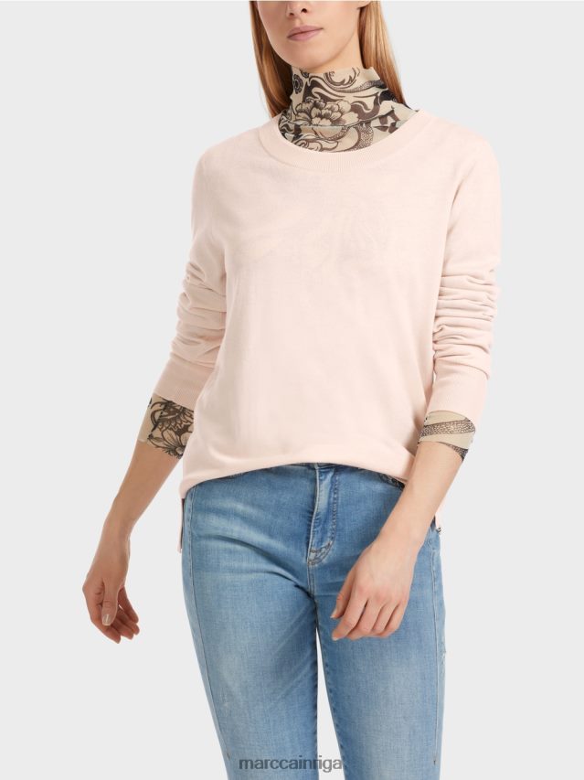 apģērbs mandeļu zieds VRBHXD1062 Marc Cain smalka adīta \"pārdomāt kopā\" ​​džemperis