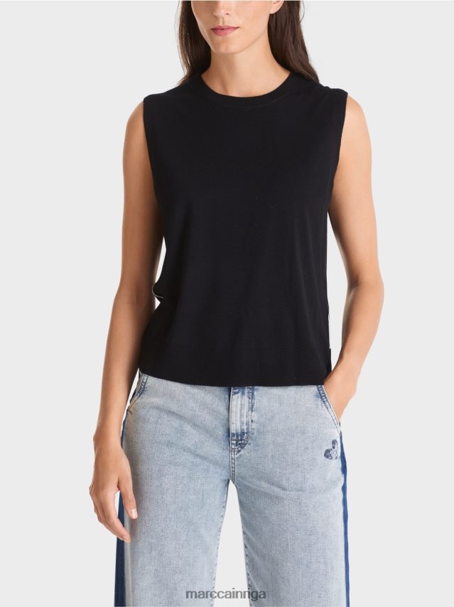 apģērbs melns VRBHXD1110 Marc Cain \"pārdomāt kopā\" ​​sliņķi