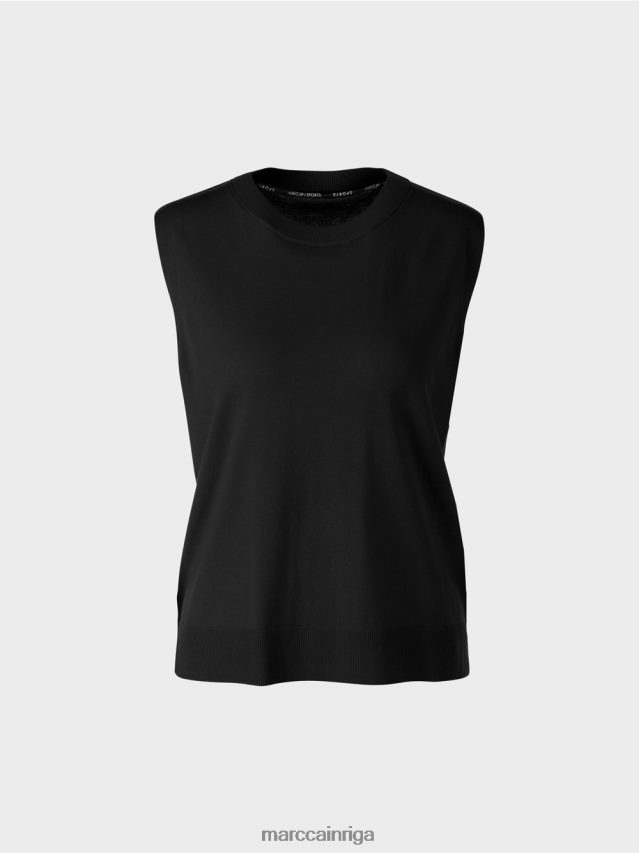 apģērbs melns VRBHXD1110 Marc Cain \"pārdomāt kopā\" ​​sliņķi