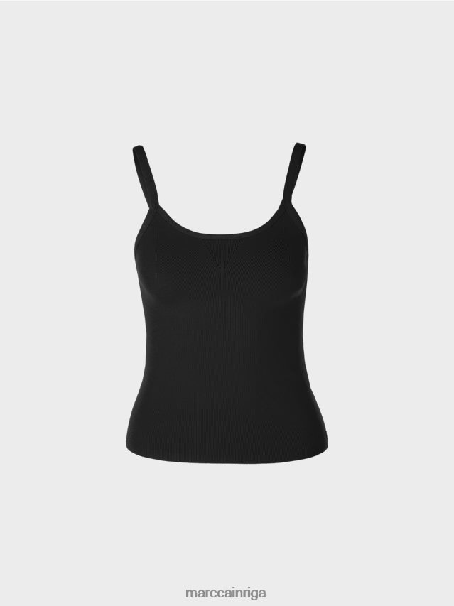 apģērbs melns VRBHXD1135 Marc Cain \"pārdomāt kopā\" ​​tops