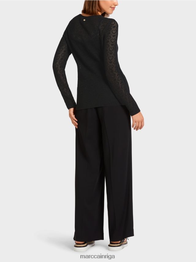 apģērbs melns VRBHXD1200 Marc Cain džemperis \"adīts Vācijā\"