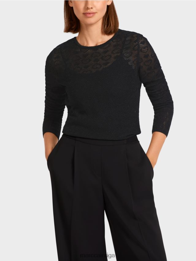 apģērbs melns VRBHXD1200 Marc Cain džemperis \"adīts Vācijā\"