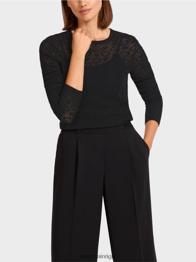 apģērbs melns VRBHXD1200 Marc Cain džemperis \"adīts Vācijā\"