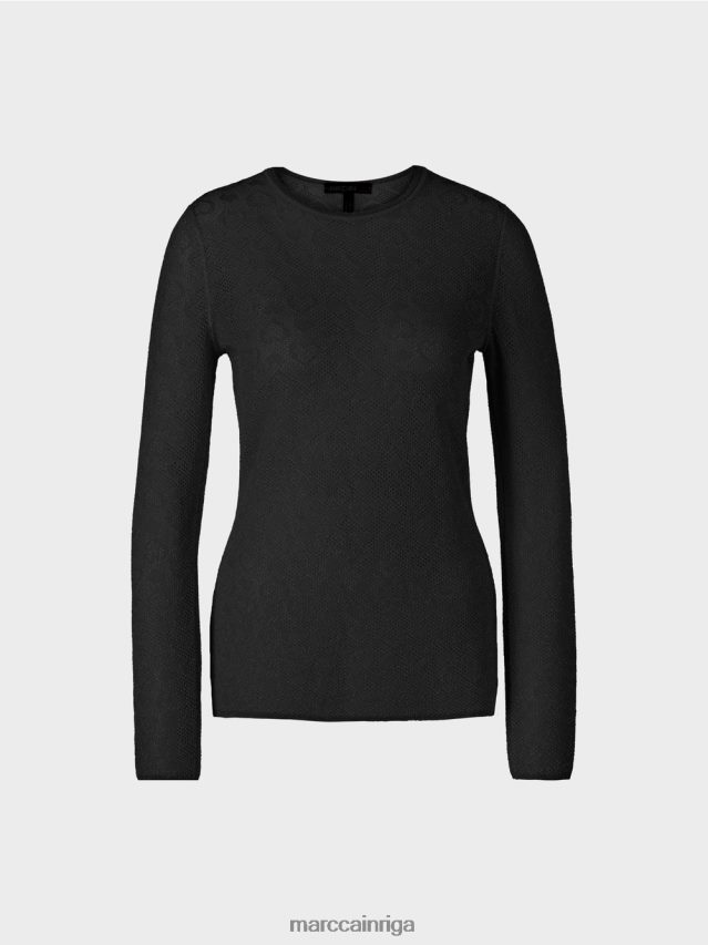 apģērbs melns VRBHXD1200 Marc Cain džemperis \"adīts Vācijā\"