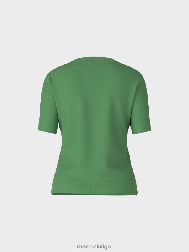 apģērbs sūnu zaļa VRBHXD1212 Marc Cain \"pārdomāt kopā\" ​​džemperis