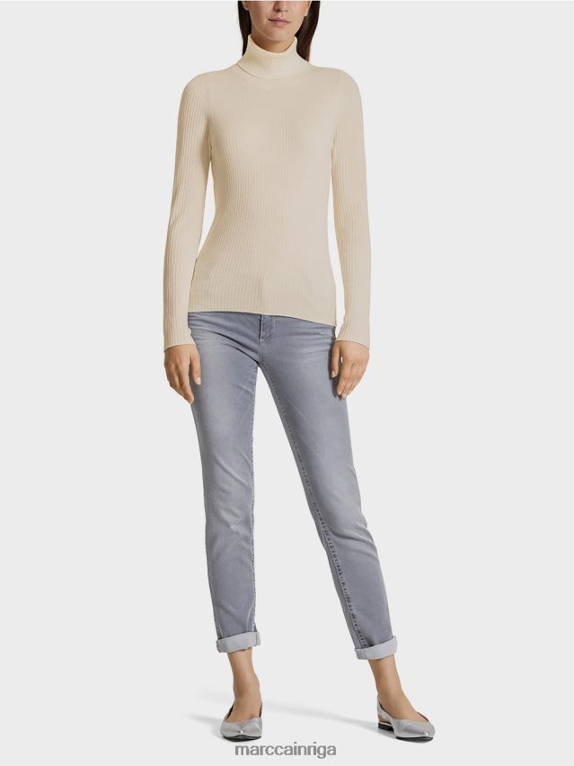 apģērbs smiltis VRBHXD1218 Marc Cain džemperis ar bruņurupuci ar kašmira krāsu