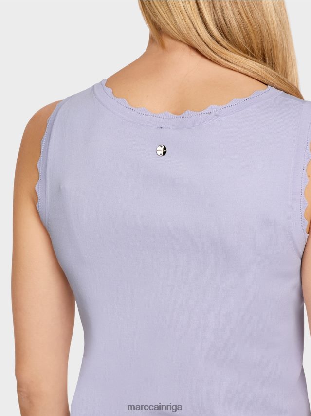 apģērbs spilgti ceriņi VRBHXD1153 Marc Cain trikotāžas viskozes tops