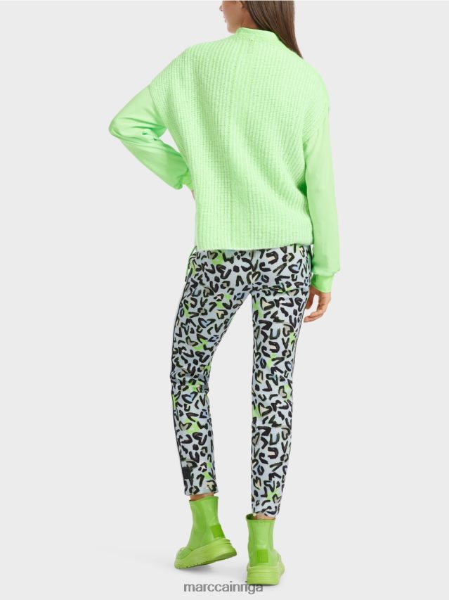 apģērbs spilgti šokējoši zaļš VRBHXD1095 Marc Cain slipover 100 % ražots Vācijā