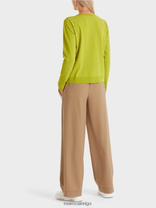 apģērbs spilgti olīvzaļš VRBHXD1042 Marc Cain \"pārdomāt kopā\" ​​džemperis