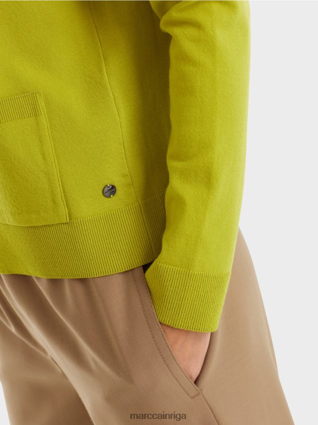 apģērbs spilgti olīvzaļš VRBHXD1042 Marc Cain \"pārdomāt kopā\" ​​džemperis