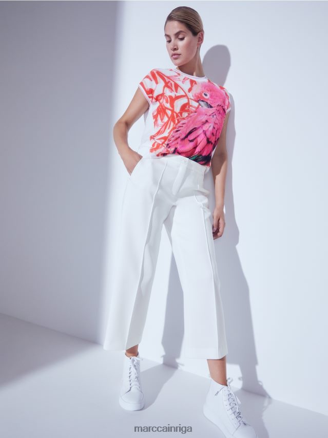 apģērbs spilgti rozā VRBHXD1167 Marc Cain džemperis \"adīts Vācijā\"