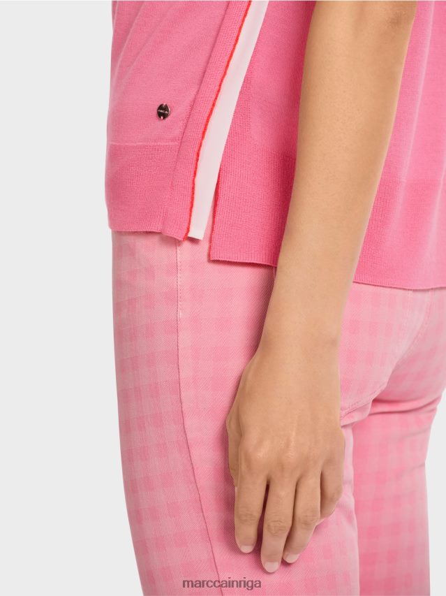 apģērbs spilgti rozā VRBHXD1169 Marc Cain supersmalks trikotāžas tops