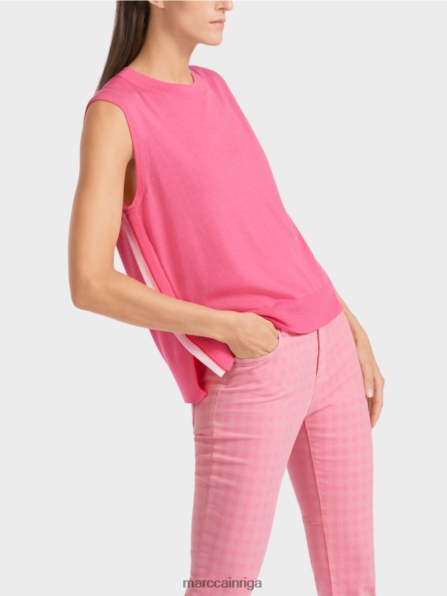 apģērbs spilgti rozā VRBHXD1169 Marc Cain supersmalks trikotāžas tops