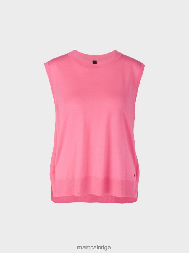 apģērbs spilgti rozā VRBHXD1169 Marc Cain supersmalks trikotāžas tops