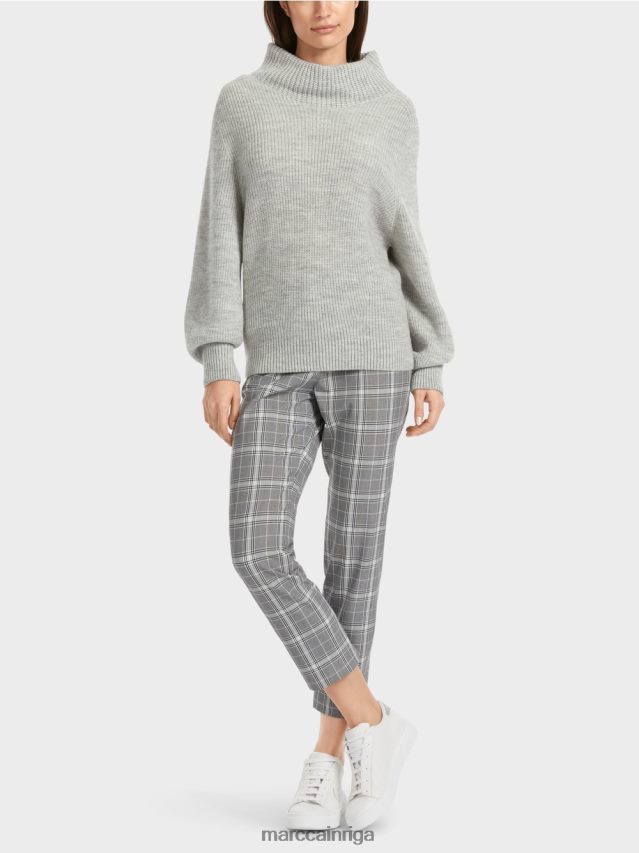 apģērbs sudrabaini pelēks VRBHXD1104 Marc Cain džemperis - adīts Vācijā