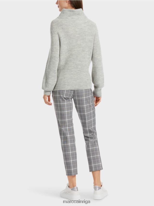 apģērbs sudrabaini pelēks VRBHXD1104 Marc Cain džemperis - adīts Vācijā