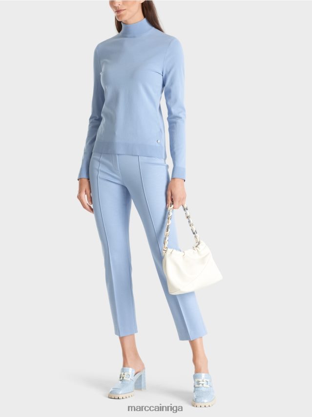 apģērbs tumšas vasaras debesis VRBHXD1074 Marc Cain smalka adīta "pārdomāt kopā" ​​džemperis