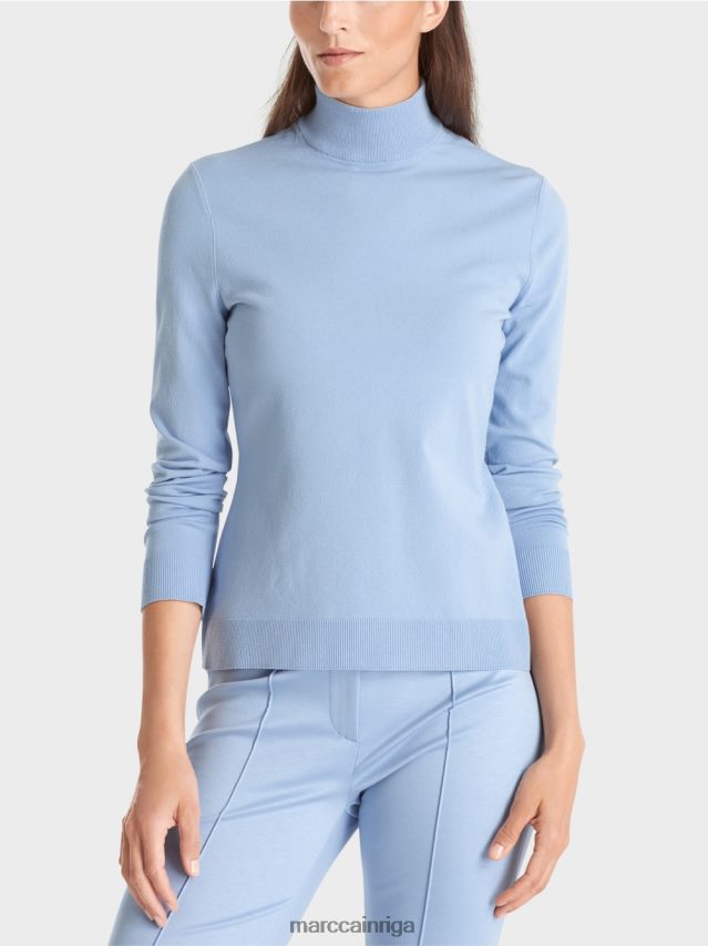 apģērbs tumšas vasaras debesis VRBHXD1074 Marc Cain smalka adīta \"pārdomāt kopā\" ​​džemperis