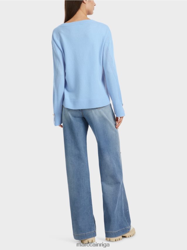 apģērbs tumšas vasaras debesis VRBHXD1080 Marc Cain \"pārdomāt kopā\" ​​adīts džemperis