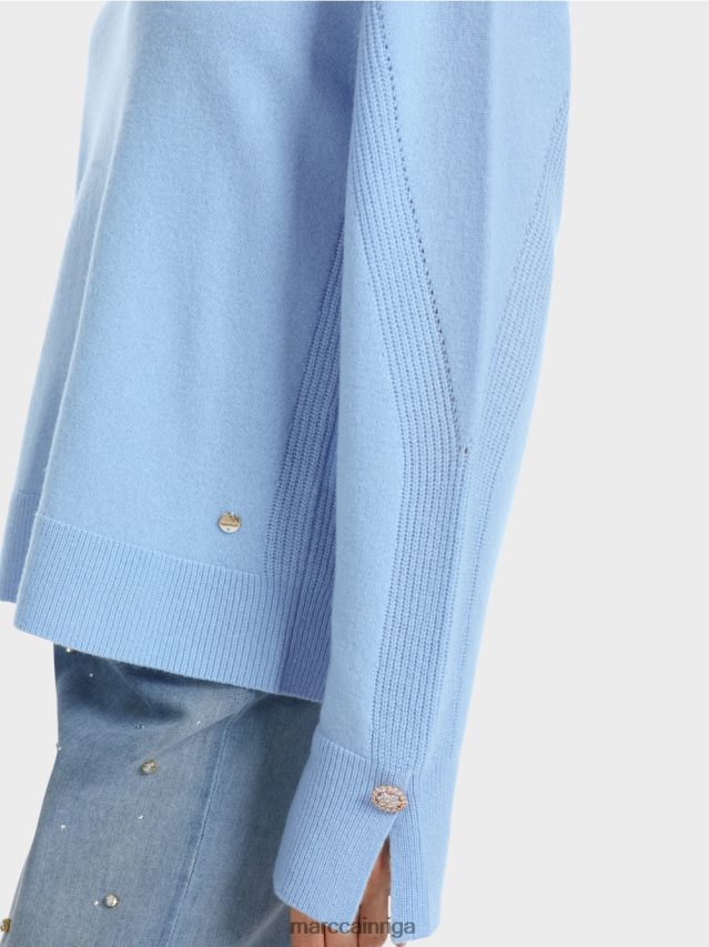 apģērbs tumšas vasaras debesis VRBHXD1080 Marc Cain \"pārdomāt kopā\" ​​adīts džemperis