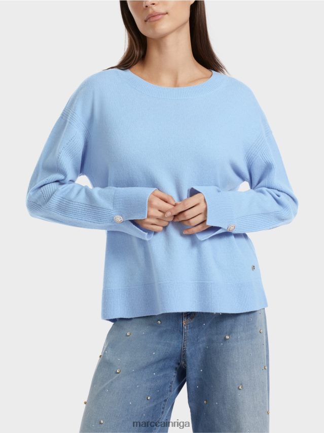 apģērbs tumšas vasaras debesis VRBHXD1080 Marc Cain \"pārdomāt kopā\" ​​adīts džemperis