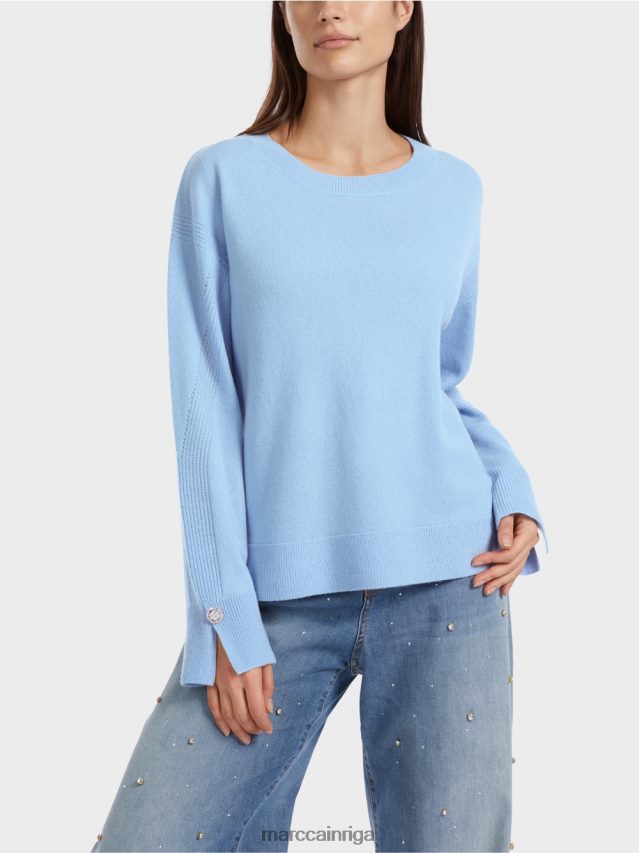 apģērbs tumšas vasaras debesis VRBHXD1080 Marc Cain \"pārdomāt kopā\" ​​adīts džemperis