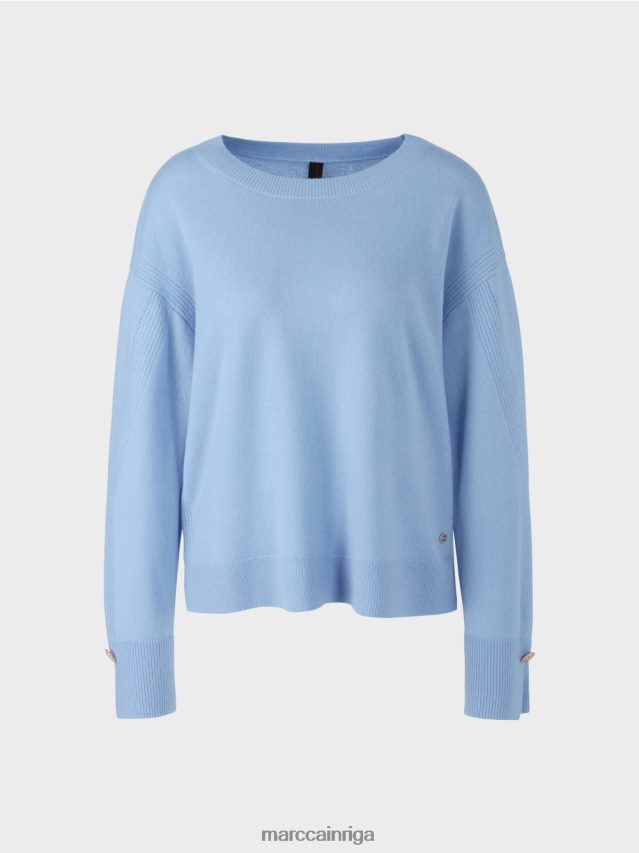 apģērbs tumšas vasaras debesis VRBHXD1080 Marc Cain \"pārdomāt kopā\" ​​adīts džemperis