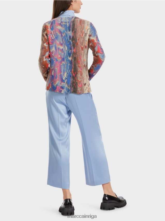 apģērbs tumšas vasaras debesis VRBHXD1081 Marc Cain krāsains džemperis adīts Vācijā