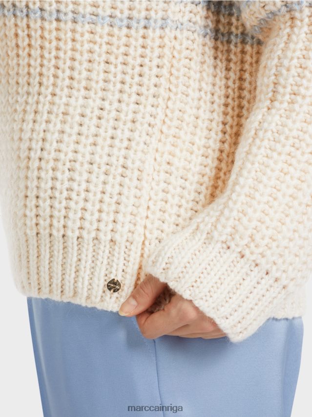 apģērbs tumšas vasaras debesis VRBHXD1083 Marc Cain džemperis - adīts Vācijā