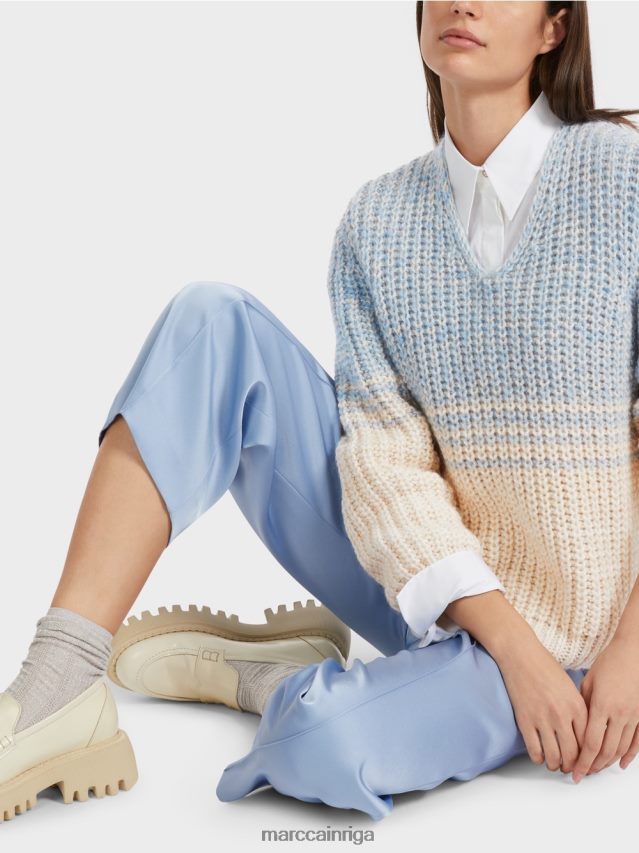 apģērbs tumšas vasaras debesis VRBHXD1083 Marc Cain džemperis - adīts Vācijā