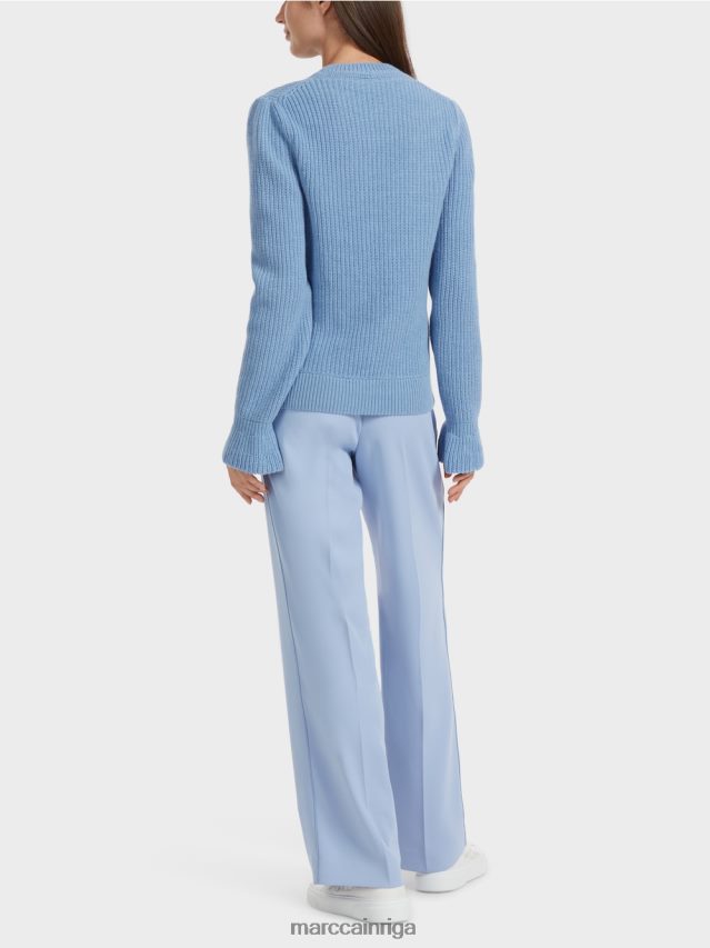 apģērbs tumšas vasaras debesis VRBHXD1085 Marc Cain elegants Vācijā adīts džemperis