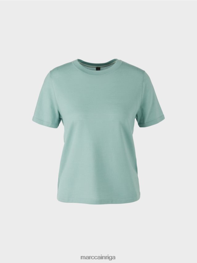 apģērbs tumši debeszils VRBHXD1113 Marc Cain \"pārdomāt kopā\" ​​džemperis ar īsām piedurknēm