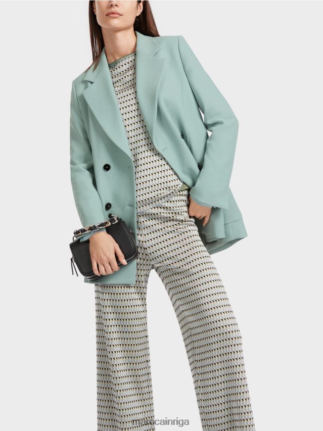 apģērbs tumši debeszils VRBHXD1114 Marc Cain rakstains džemperis, adīts Vācijā