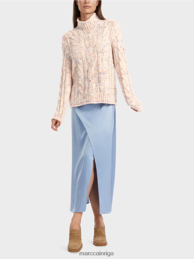 apģērbs tumšs krēms VRBHXD1082 Marc Cain kabeļa adīts džemperis, adīts Vācijā