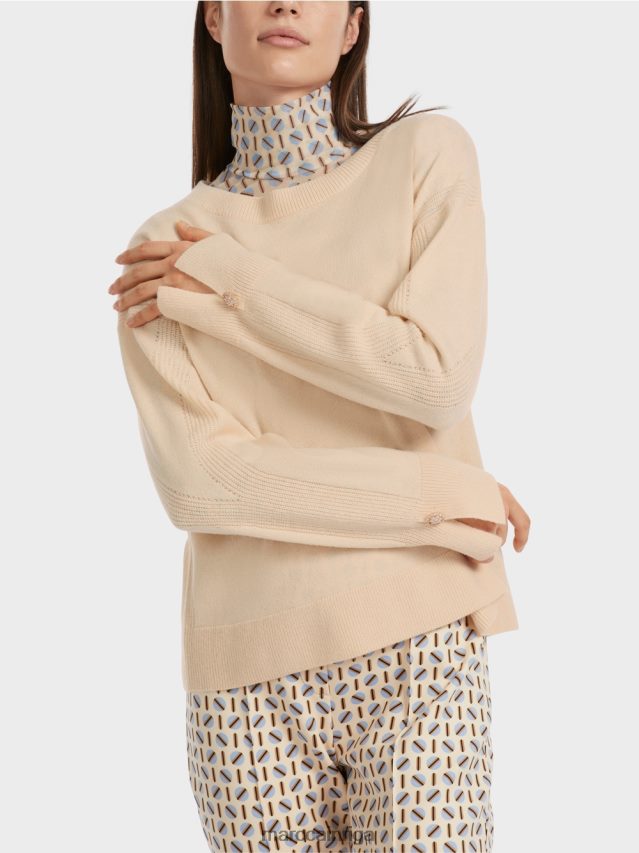 apģērbs tumšs krēms VRBHXD1084 Marc Cain \"pārdomāt kopā\" ​​adīts džemperis