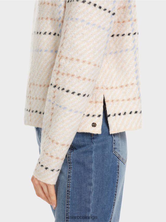 apģērbs tumšs krēms VRBHXD1088 Marc Cain čekas džemperis adīts Vācijā