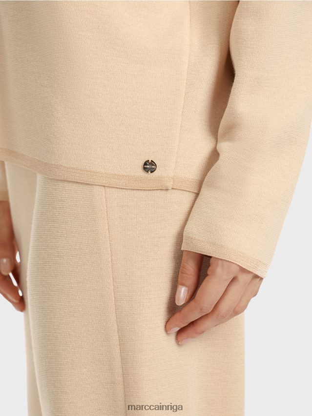 apģērbs tumšs krēms VRBHXD1089 Marc Cain džemperis - adīts Vācijā