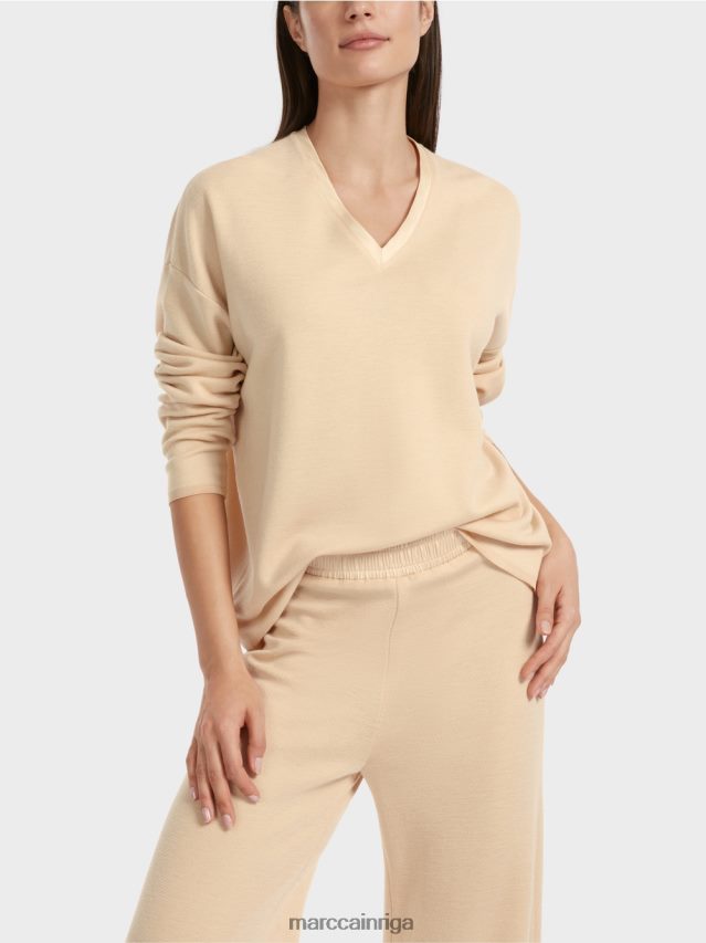 apģērbs tumšs krēms VRBHXD1089 Marc Cain džemperis - adīts Vācijā