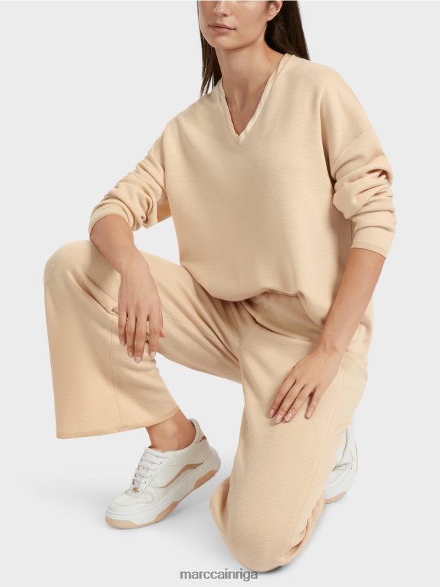 apģērbs tumšs krēms VRBHXD1089 Marc Cain džemperis - adīts Vācijā