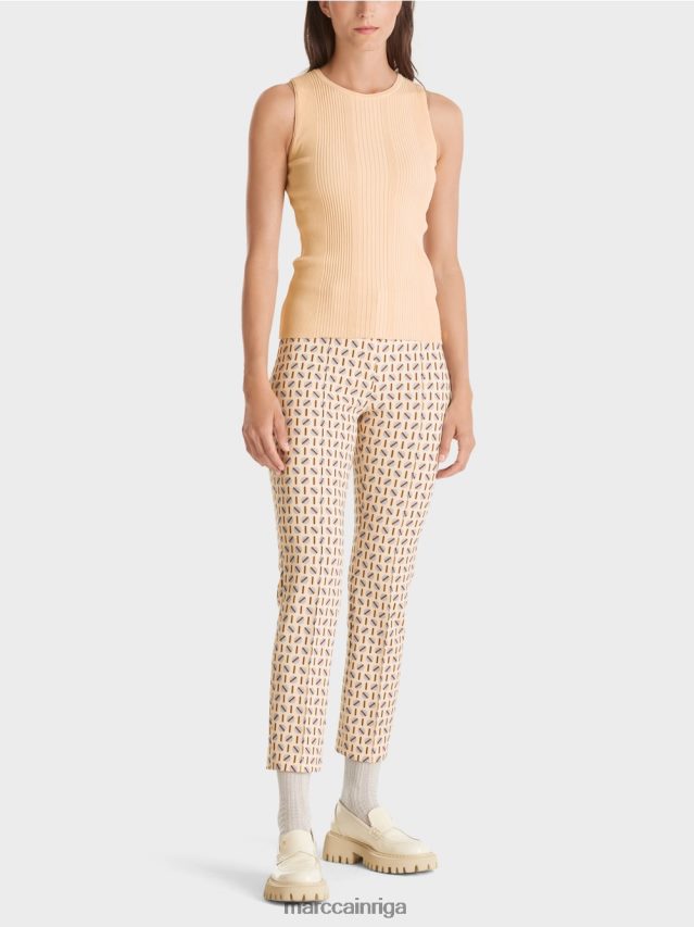 apģērbs tumšs krēms VRBHXD1090 Marc Cain "pārdomāt kopā" ​​tops