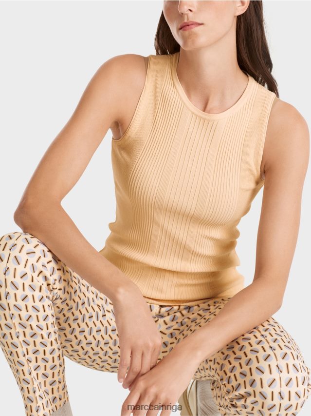 apģērbs tumšs krēms VRBHXD1090 Marc Cain \"pārdomāt kopā\" ​​tops