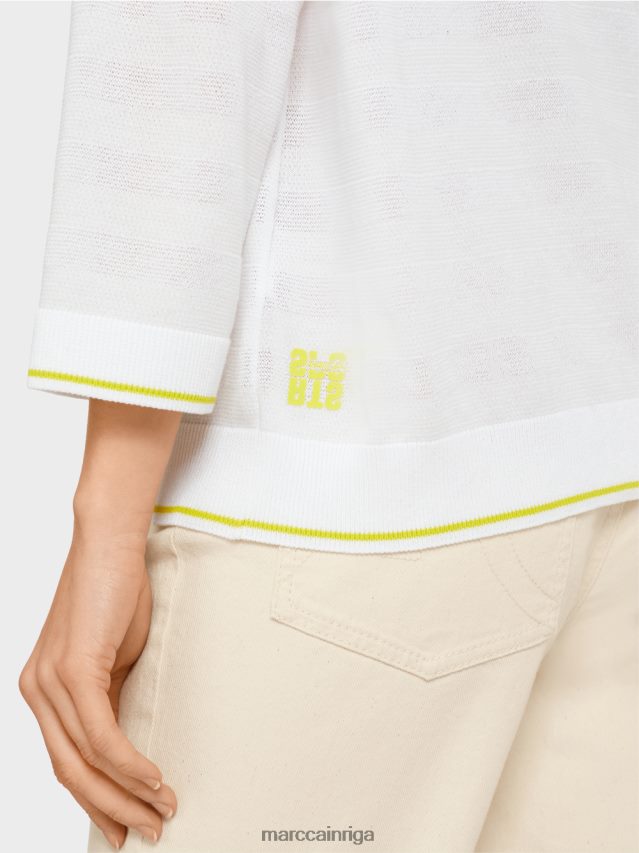 apģērbs viegla limeade VRBHXD1136 Marc Cain ziedu džemperis \"adīts Vācijā\"