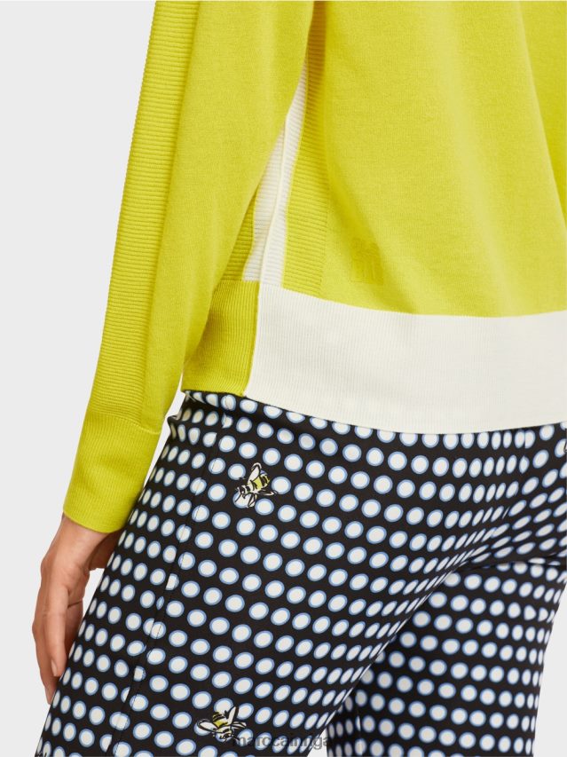 apģērbs zaļais sērs VRBHXD1188 Marc Cain džemperis no grezna materiālu maisījuma