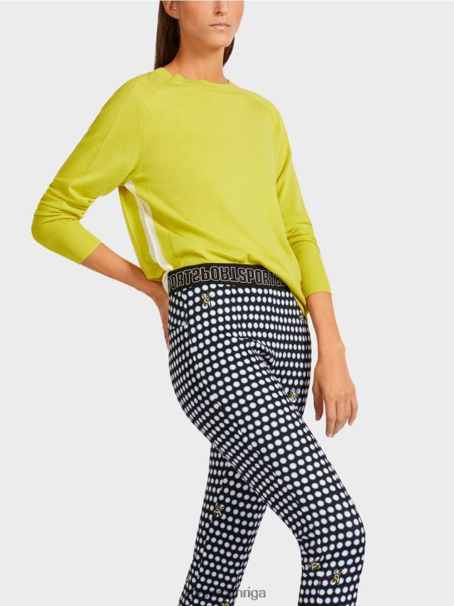 apģērbs zaļais sērs VRBHXD1188 Marc Cain džemperis no grezna materiālu maisījuma