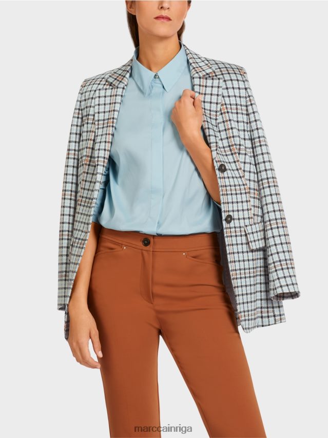 apģērbs atmosfēras zils VRBHXD208 Marc Cain garš bleizeris čekas rakstā