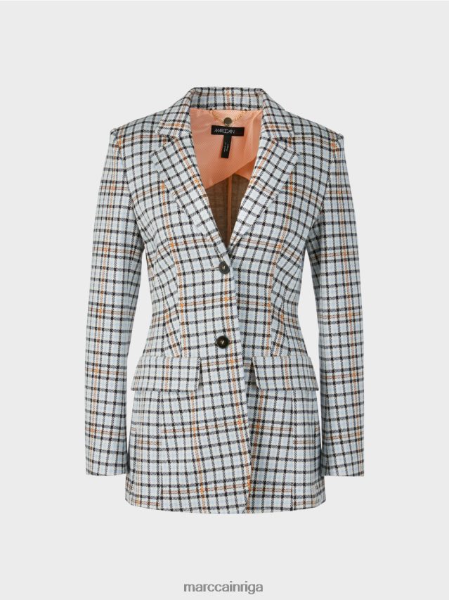 apģērbs atmosfēras zils VRBHXD208 Marc Cain garš bleizeris čekas rakstā