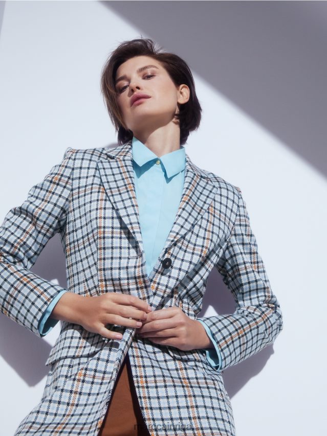 apģērbs atmosfēras zils VRBHXD208 Marc Cain garš bleizeris čekas rakstā