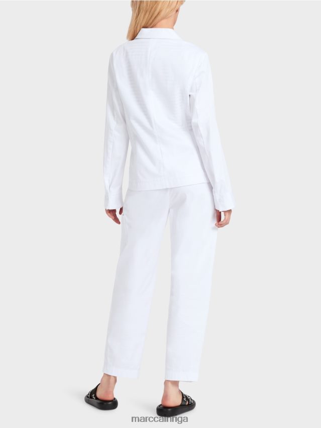 apģērbs balts VRBHXD178 Marc Cain figūra apskāviens \"pārdomāt kopā\" ​​žakete