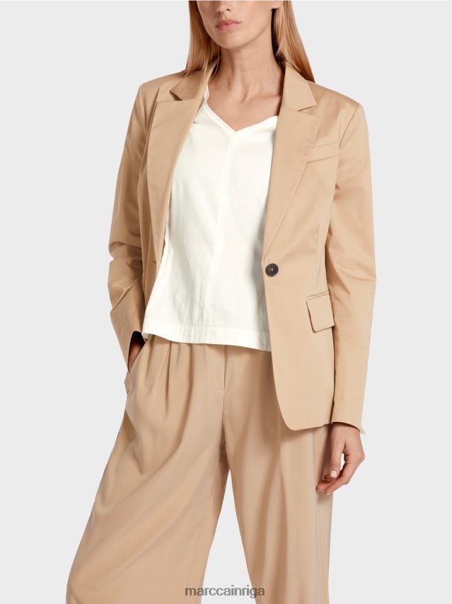 apģērbs dziļas smiltis VRBHXD191 Marc Cain odere kokvilnas žakete