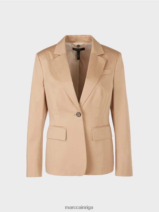 apģērbs dziļas smiltis VRBHXD191 Marc Cain odere kokvilnas žakete